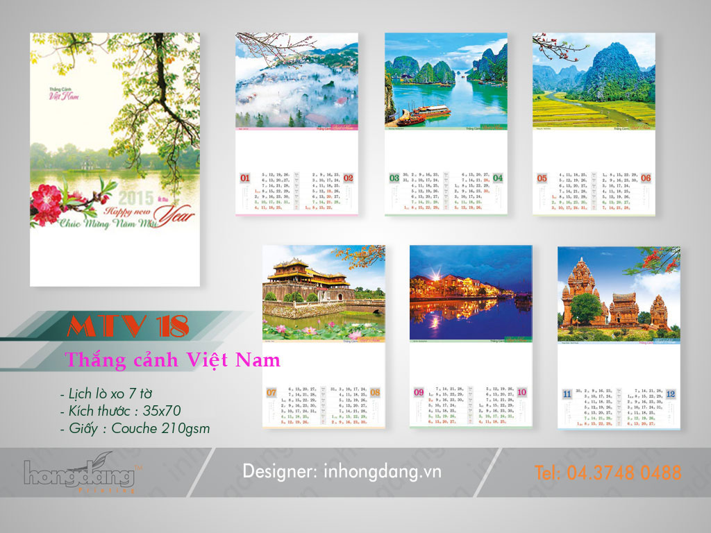 Dịch vụ thiết kế lịch tết 2019