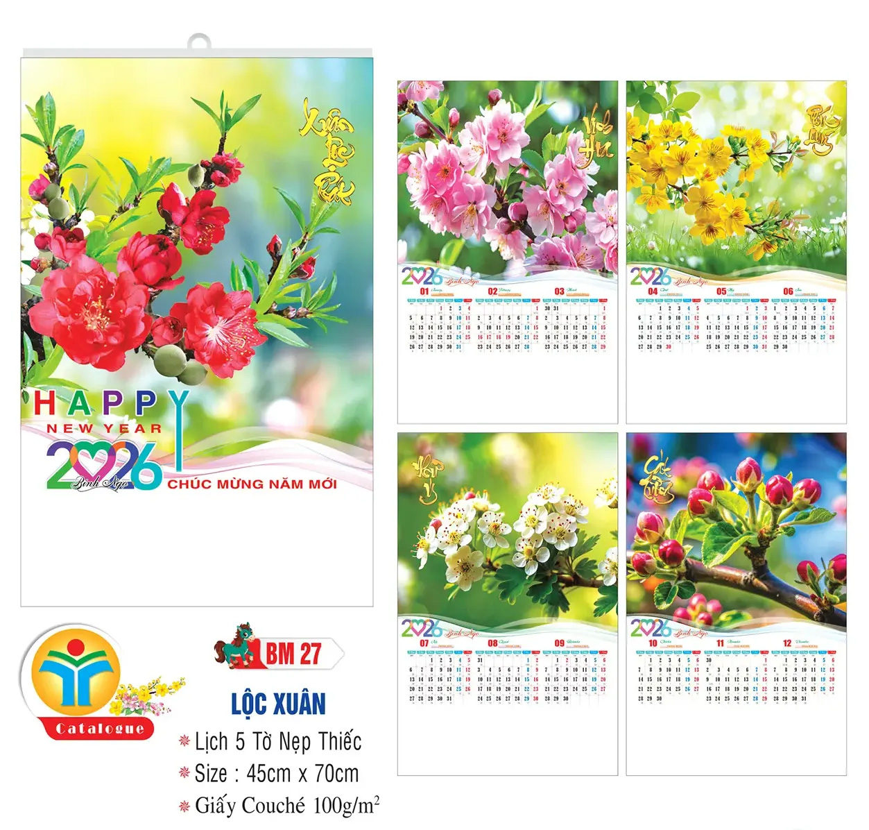 In lịch nẹp thiếc giá rẻ tại Hà Nội